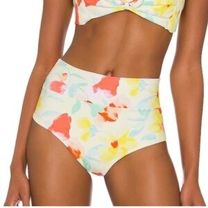 Floral High-Waisted Bikini Set
